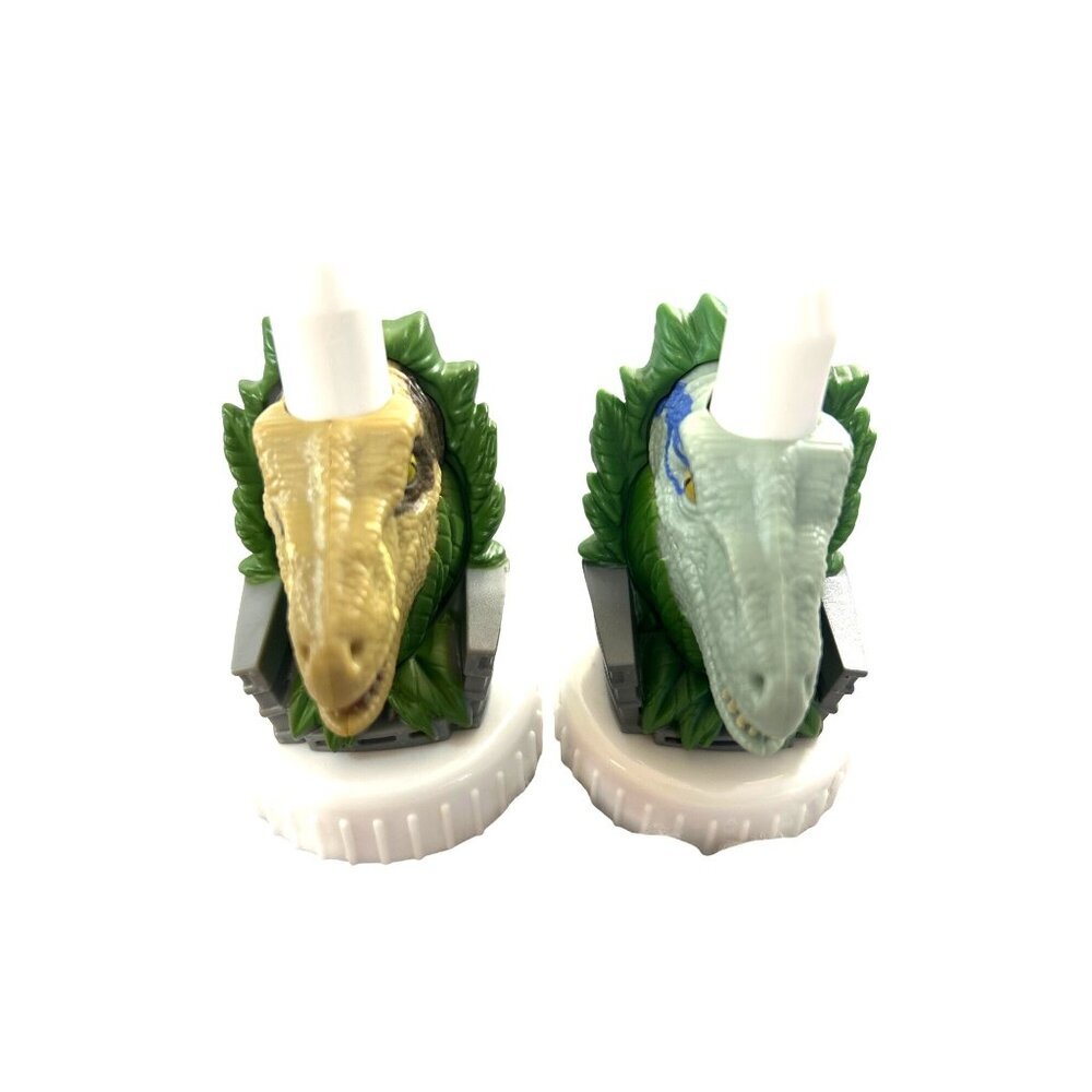 Good 2 grow Juice Bottle Toppers Dinosaurs Set of 2 Multicolored